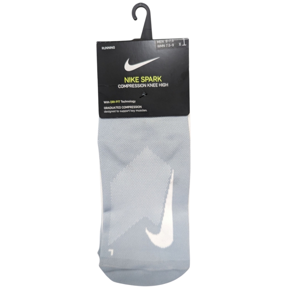 Rare NIKE SPARK Graduated Compression Knee Highs DRI FIT Running Reflective NWT